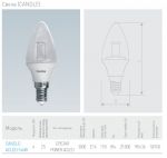 Лампа светодиодная - Camelion CANDLE-ACLED-1x4W 3000K E14 CAM_CANDLE-ACLED-1x4W 